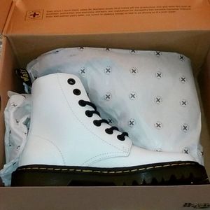 White Dr Doc Martens women's